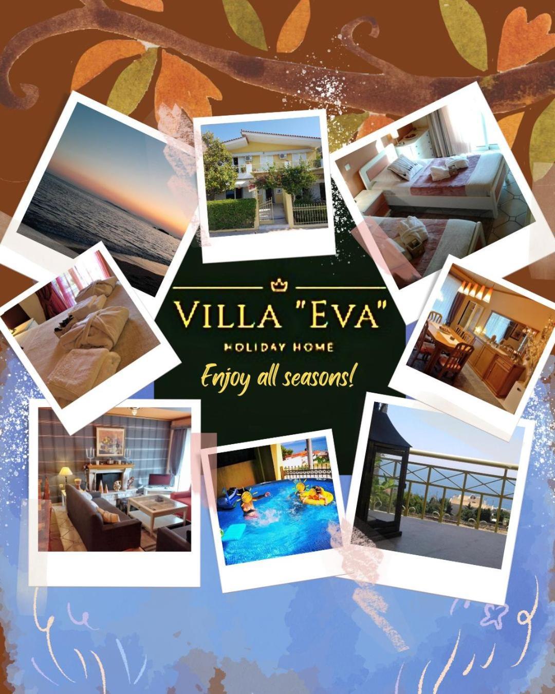 Villa "Eva" - Entire Beachfront Holiday Home - 4S Agia Marina  Eksteriør billede